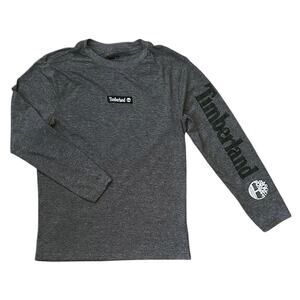 Timberland Long Sleeve Gray T-Shirt Big Boys 10/12